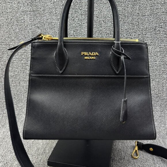 Prada Leather Satchel Bag 699-080825 - Picture 1 of 15